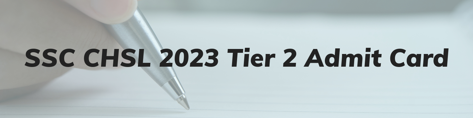 Ssc Chsl 2023 Tier 2 Admit Card Download Now Ezssc 0475